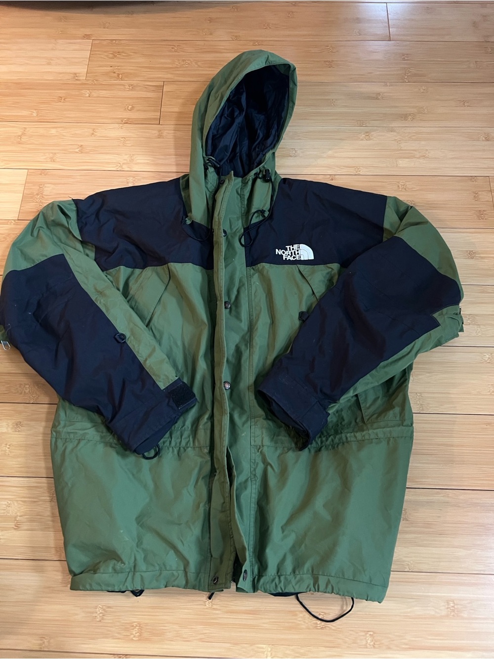 Vtg The North Face Mountain Guide Jacket XL Olive Green Black Read Description